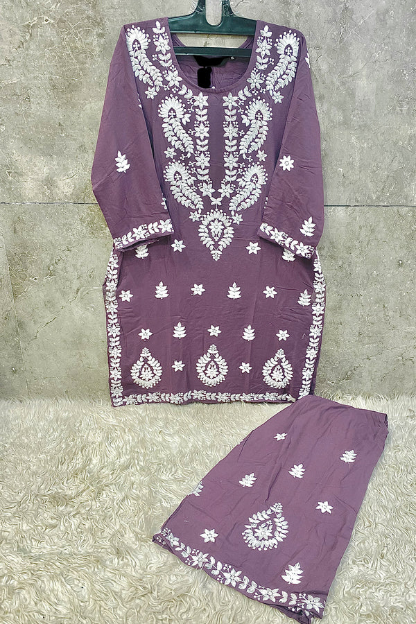 Ready To Wear Embroidered Light Purple Co-Ord Set – Pakistani Festive Style