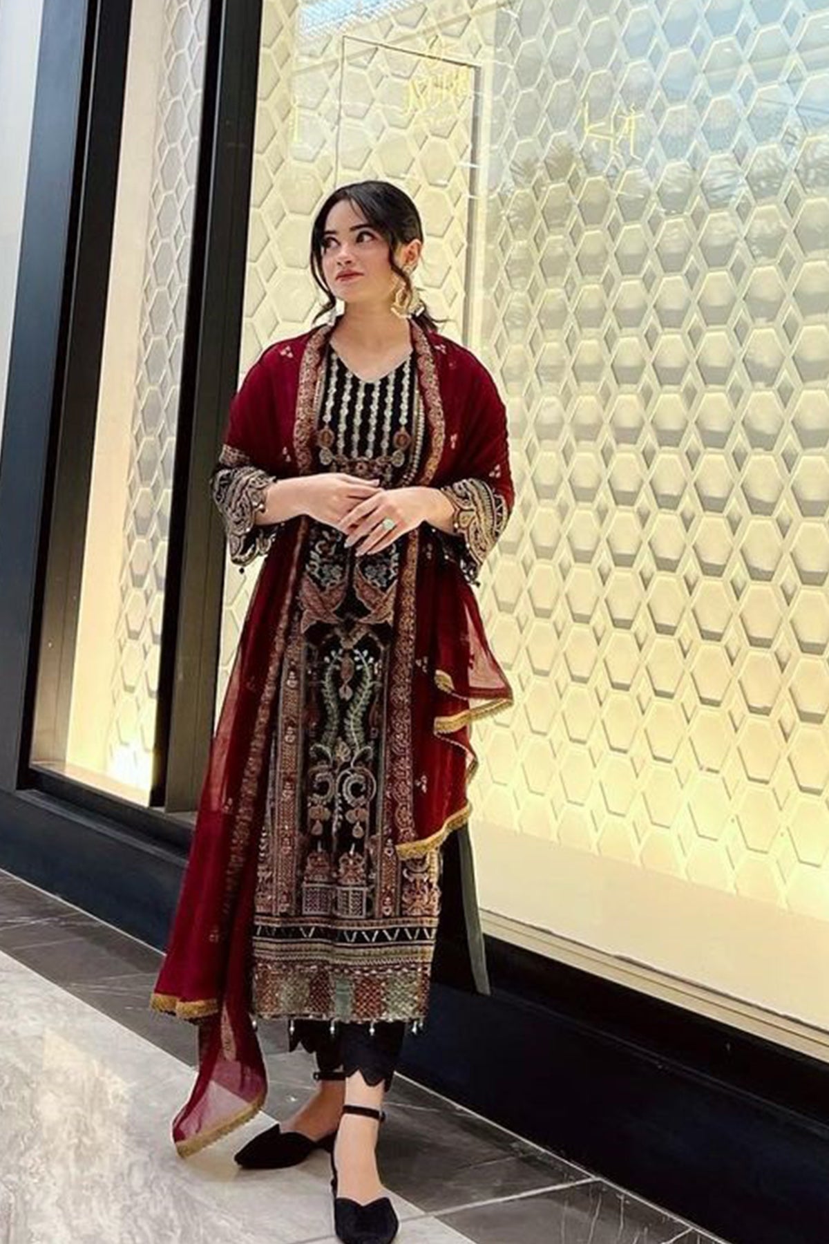 Mushq M 296 C Party Wear Style Heavy Designer Pakistani Salwar Suit Online  Dealers