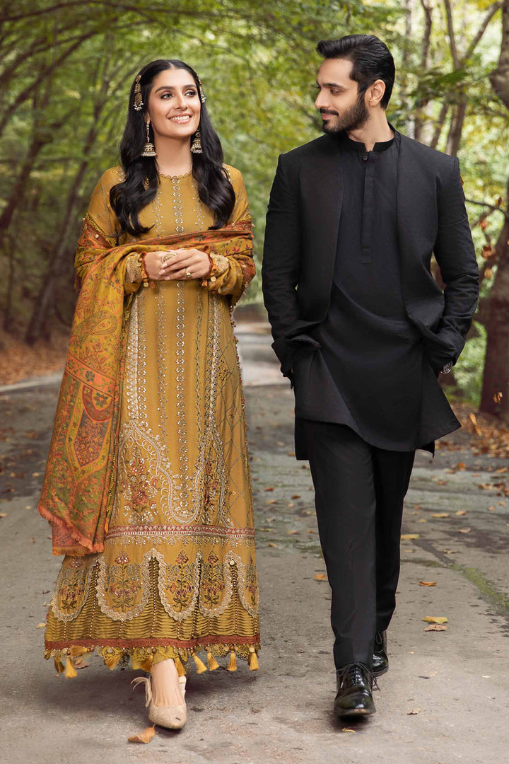 Hoortex Wedding Wear Yellow Color Pakistani Salwar Kameez With Chiffon Digital Printed Dupatta 2