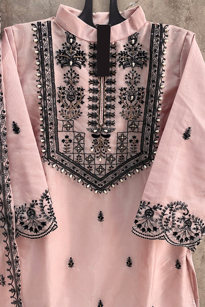 Luxury Ready To Wear Purple Organza Pakistani Salwar Kameez With Beautiful Dupatta Work-4