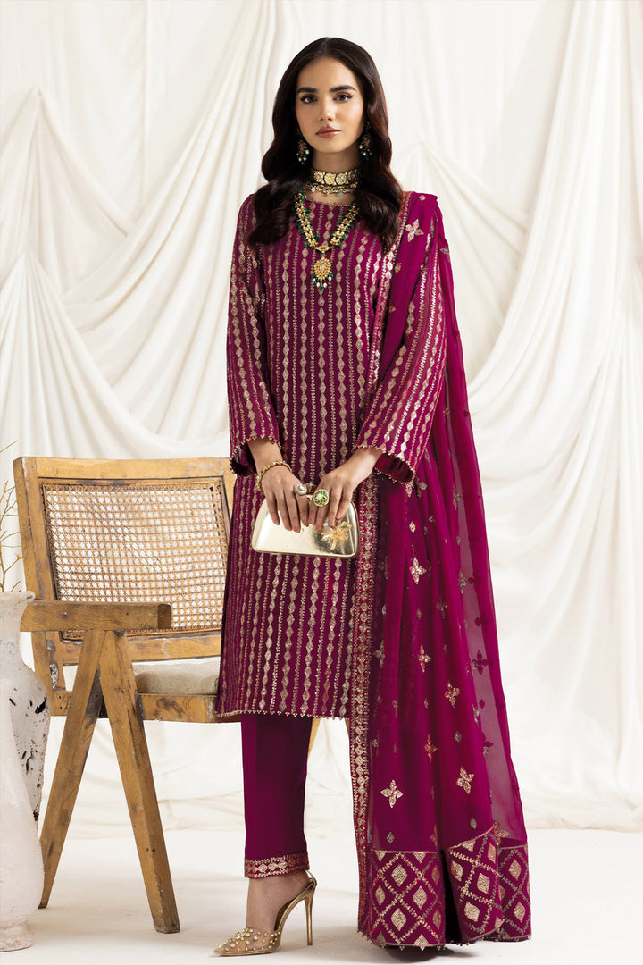 Magenta Full Embroidered Georgette Pakistani Salwar Kameez With Beautiful Dupatta Work5