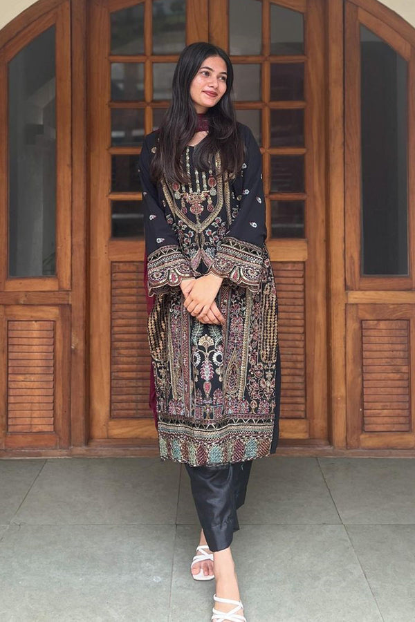 salwar kameez simple pakistani dress design Salwar Kameez Pakistani Simple Clothes Designs Simple Dress New Dizain Kameez Salwar Embellished Simple Long Salwar Kameez Pakistani Party Dress SMALL